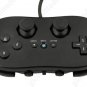 Classic Controller Joypad Joysticks for Nintendo Wii Black