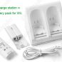 Dual Charging Dock Station - 2 Battery Packs for Nintendo Wii
