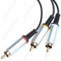 Gold-Plated Premium Composite RCA AV Audio Video Cable for Sony PSP Go