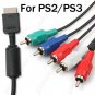 6 Feet Premium 5-in-1 Component AV Audio & Video Cable for PS2 PS3