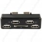 Dual USB Powered 4 USB Port Expanded Hub Splitter - SD Reader for PS3