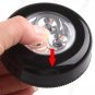 Portable 3-LED Bright Mini Touch Light Emergency Push Lamp