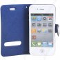Leather Protective Pouch Bag Flip Case with Magnetic for iPhone 4