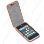 Flip-open Brown Wood Grain Texture Protective Case for iPhone 4 4S