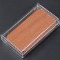 Flip-open Brown Wood Grain Texture Protective Case for iPhone 4 4S