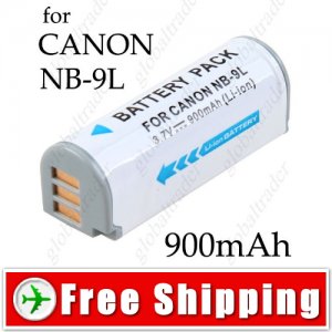 Battery NB-9L NB9L for Canon PowerShot SD4500 IS IXUS 1000HS