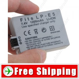 Battery LP-E5 for Canon EOS 1000D 450D 500D Kiss F Kiss X2 Rebel Xsi