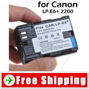 Li-ion Battery LP-E6 for Canon EOS 5D Mark II EOS 70D