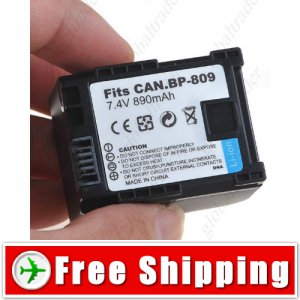 Li-ion Battery BP-809 for Canon HF10 HF100 Digital Camera