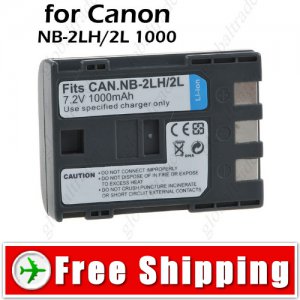 Battery NB-2LH/2L for Canon ELURA 40MC EOS 3500 Digital Camera