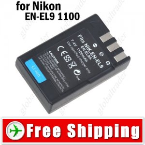 Rechargeable Li-ion Battery EN-EL9 for Nikon D40 D40X D60
