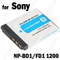 Li-ion Battery NP-BD1/FD1 for Sony T200 T70 Digital Camera