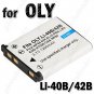 Battery Li-40B/42B for Olympus FE-5500 IR300 Digital Camera