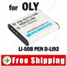 Battery Li-50B for Olympus FE-20 FE-360 Mju 1010 Digital Camera