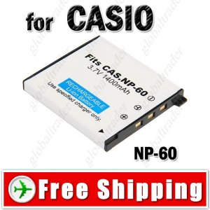 Li-ion Battery NP-60 for CASIO EX-S10 EX-Z80 EX-Z9 Digital Camera