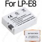 Camera Li-Ion LP-E8 LPE8 Battery for Canon EOS 550D Rebel T2i