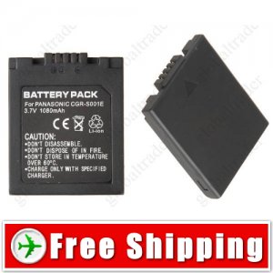 CGA-S001 CGR-S001 DMW-BCA7 Camera Battery for Panasonic Lumix DMC-F1
