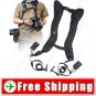 Quick Double Shoulder Belt Strap with Connect Bases for DSLR Camera