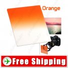 Lens Filter Front Gradual Change Color Filter 83mm DSLR Lens - Orange