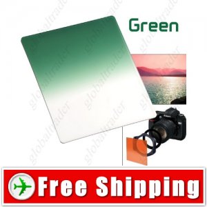 Lens Filter Front Gradual Change Color Filter 83mm DSLR Lens - Green