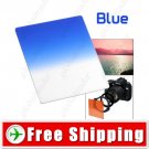 Lens Filter Front Gradual Change Color Filter 83mm DSLR Lens - Blue