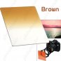 Lens Filter Front Gradual Change Color Filter 83mm DSLR Lens - Brown
