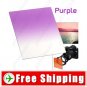 Lens Filter Front Gradual Change Color Filter 83mm DSLR Lens - Purple