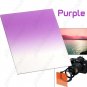 Lens Filter Front Gradual Change Color Filter 83mm DSLR Lens - Purple