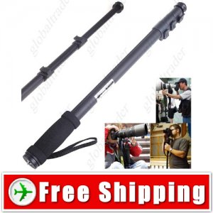 3-Section Extendable Hand Held Monopod with Tripod Mount for Camera
