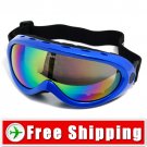 Sport Ski Snowboard Goggles Anti-Fog Anti-Scratch Blue FREE Shipping