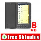 7 inch E-Book Reader Media Player with FM Radio - Voice Recorder 8GB