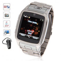 New Quad Band Java Bluetooth Touch Screen Watch Phone