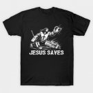 Jesus Saves Hockey Goalie T-Shirt