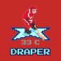 Red Wings Center Kris Draper NHL 94 Style T-Shirt