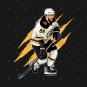 David Pastrnak Skates Puck #88 Claw T-Shirt