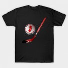 NHL - NJ Red Stick Silver White Red Puck T-Shirt