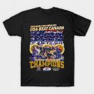 Double Gold Medalists USA Beat Canada 2026 ICE Hockey Winner Olympic Champions T-Shirt