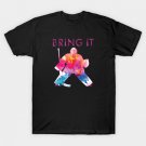 Girls Bring It Hockey Goalie Watercolor Pinks T-Shirt Girls Bring It Hockey Goalie Watercolor Pinks T-Shirt