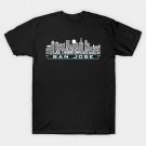 San Jose Hockey Team All Time Legends, San Jose City Skyline T-Shirt San Jose Hockey Team All Time Legends, San Jose City Skyline T-Shirt