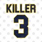 Charlestown Chiefs Dave "Killer" Carlson Jersey (Front/Back) - Slap Shot Movie T-Shirt