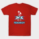 Sergei Fedorov Red Wings Vintage NHL 94 Character T-Shirt Sergei Fedorov Red Wings Vintage NHL 94 Character T-Shirt