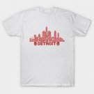 Detroit Hockey Team All Time Legends, Detroit City Skyline T-Shirt