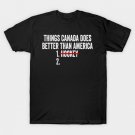 Things Canada Does Better Than America 1. Hockey 2. American Patriot Hockey Fan T-Shirt Things Canada Does Better Than America 1. Hockey 2. American Patriot Hockey Fan T-Shirt
