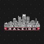 Carolina Hockey Team All Time Legends, Raleigh City Skyline T-Shirt