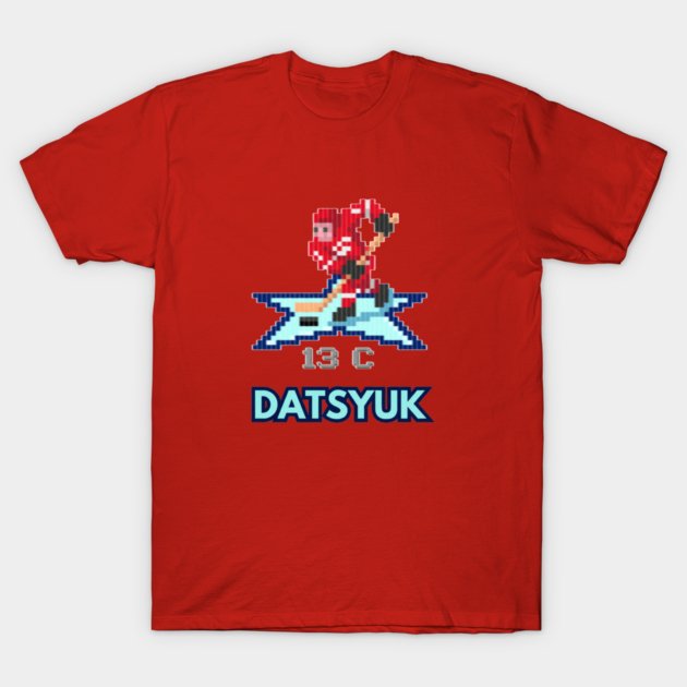 Red Wings Legend Pavel Datsyuk as an NHL 94 Character T-Shirt