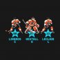 Flyer's Legends Lindros, Hextall, and LeClair as NHL 94 Characters T-Shirt