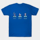 Rangers Hockey Legends Leetch, Gretzky, and Messier NHL 94 Characters T-Shirt