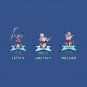 Rangers Hockey Legends Leetch, Gretzky, and Messier NHL 94 Characters T-Shirt