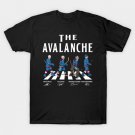 Martin Necas Cale Makar Mackenzie Blackwood Nathan MacKinnon Colorado Avalanche Walking Road T-Shirt