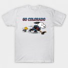 Colorado Avalanche "GO COLORADO" Snoopy Ice Hockey H0019 T-Shirt